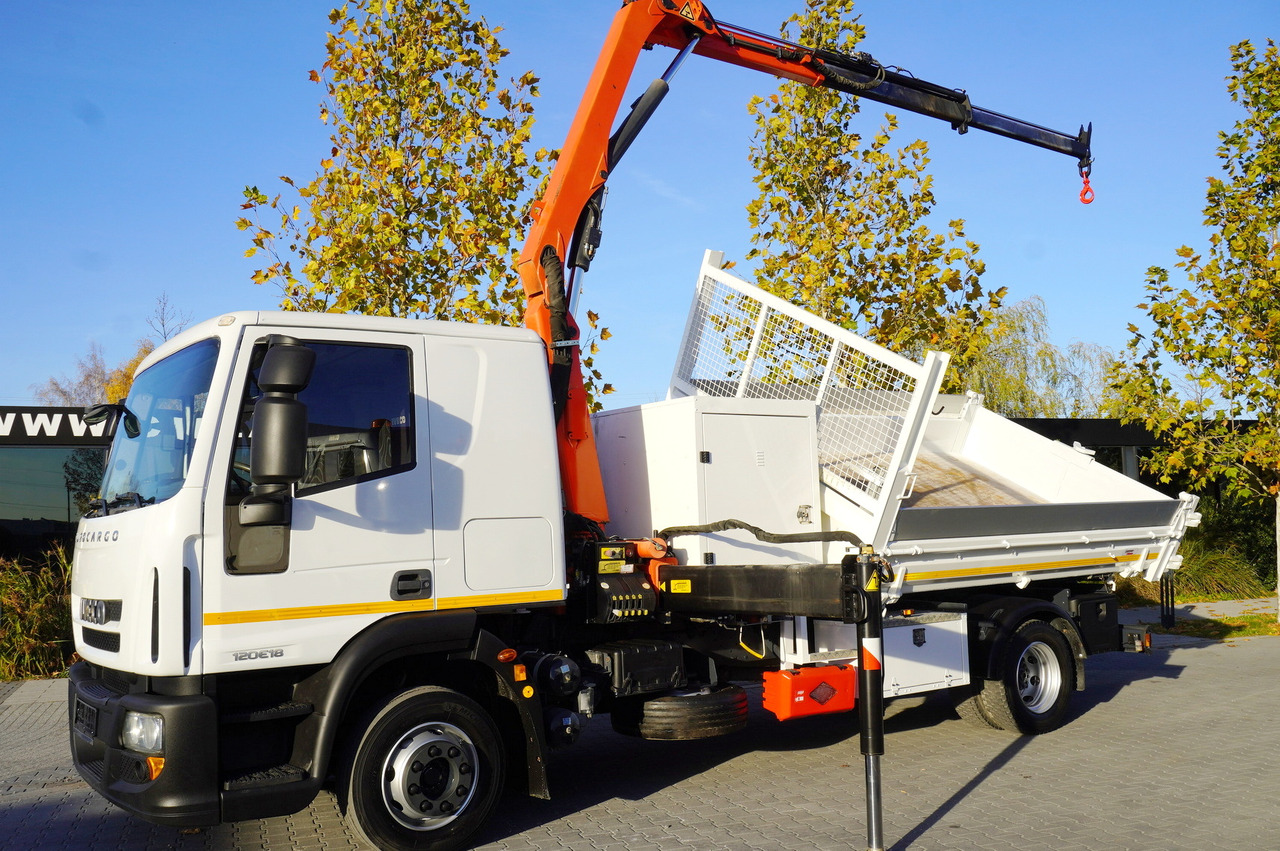 IVECO Eurocargo 120E18 Crane Palfinger / 3-way tipper / sleeper cab - Tovornjak s kesonom, Tovornjak z dvigalom: slika 3 IVECO Eurocargo 120E18 Crane Palfinger / 3-way tipper / sleeper cab - Tovornjak s kesonom, Tovornjak z dvigalom: slika 3