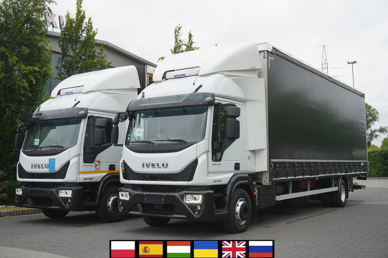 IVECO Eurocargo ML 160E28 E6 Glob / Curtainsider 21 EPAL / 2023 / 2 identical units - Tovornjak prekucnik: slika 1 IVECO Eurocargo ML 160E28 E6 Glob / Curtainsider 21 EPAL / 2023 / 2 identical units - Tovornjak prekucnik: slika 1