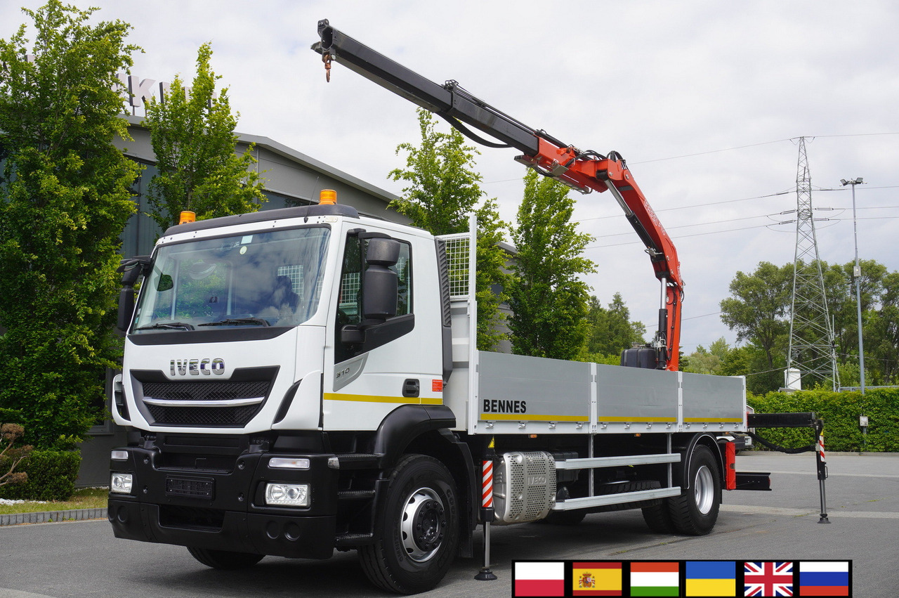 Iveco Stralis 310 / 34 tho km !!! / FASSI 4 Tons 400 MTH! / Flatbed - Tovornjak s kesonom, Tovornjak z dvigalom: slika 1 Iveco Stralis 310 / 34 tho km !!! / FASSI 4 Tons 400 MTH! / Flatbed - Tovornjak s kesonom, Tovornjak z dvigalom: slika 1