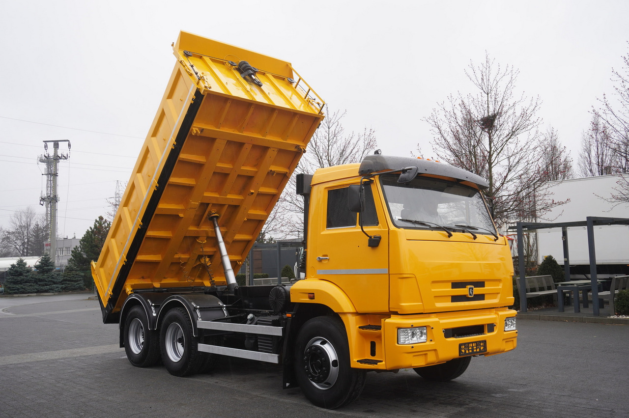 Tovornjak prekucnik, Tovornjak z dvigalom KAMAZ T2530 E5 6×4 / 3-sided tipper: slika 12