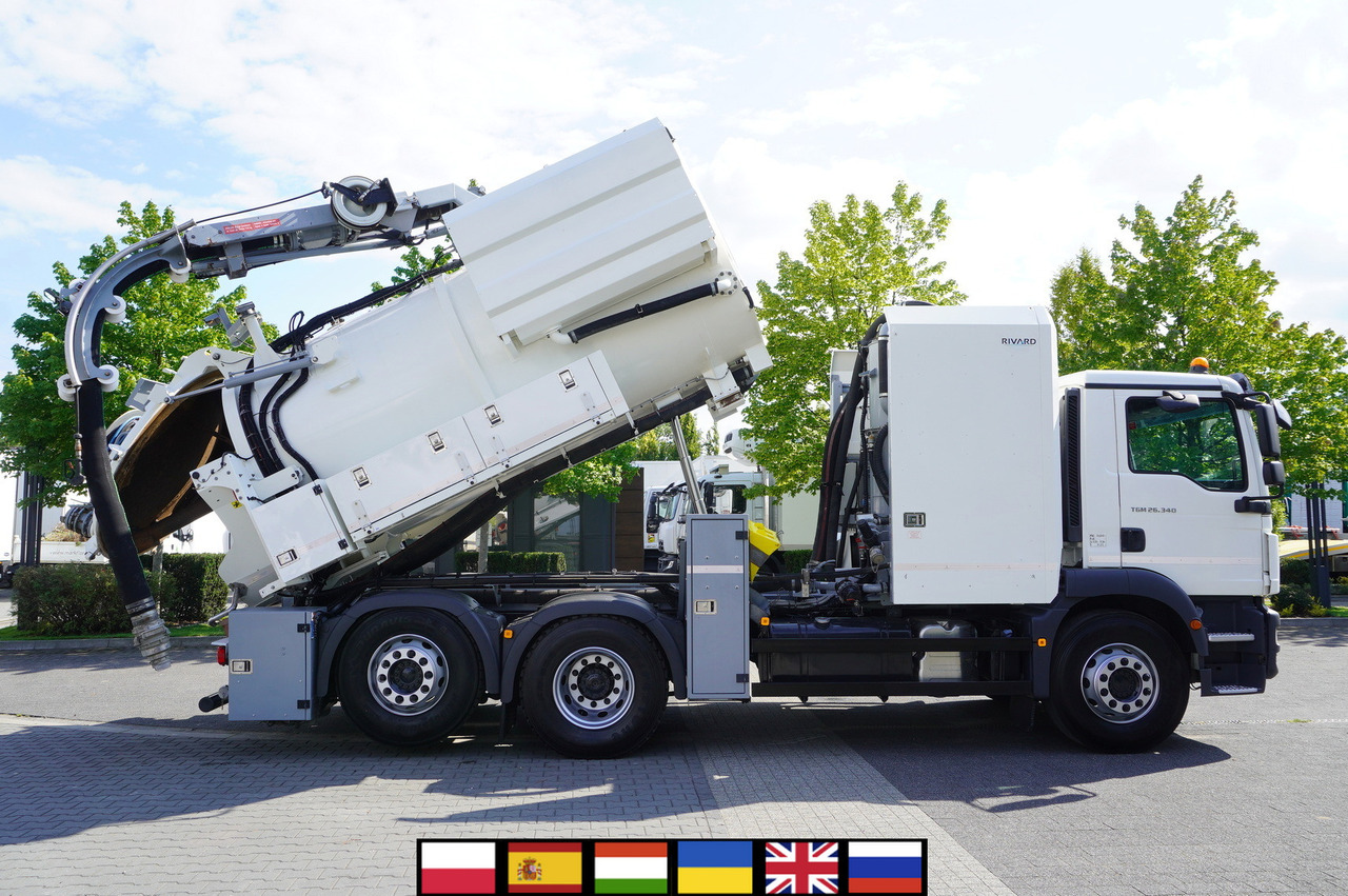 MAN TGS 26.340 E6 / RIVARD sewage cleaner 11.8 m3 / 170 tho. km / steered axle - Vakuumski tovornjak: slika 1 MAN TGS 26.340 E6 / RIVARD sewage cleaner 11.8 m3 / 170 tho. km / steered axle - Vakuumski tovornjak: slika 1