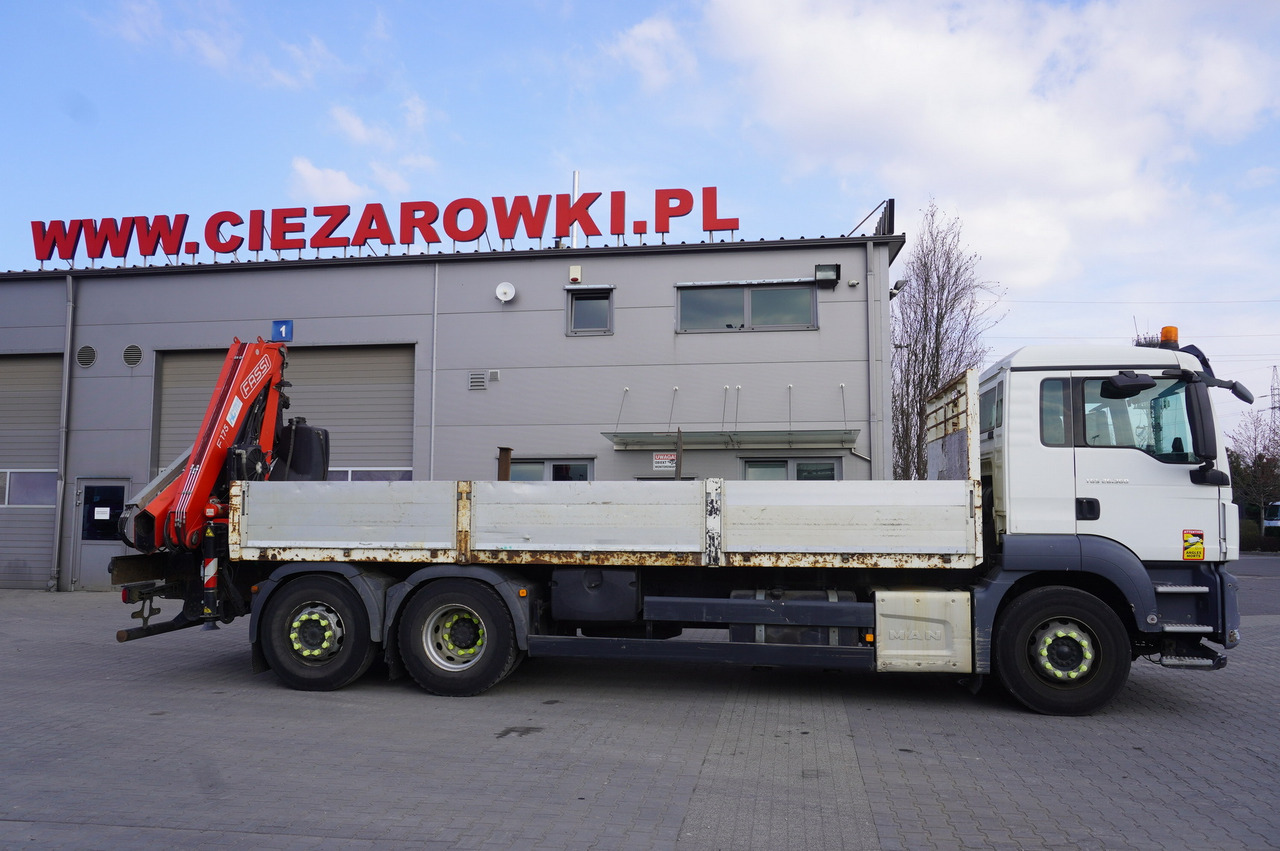 MAN TGS 26.360 Flatbed / Fassi F175 7.7 T / steered 3rd axle - Tovornjak z dvigalom: slika 3 MAN TGS 26.360 Flatbed / Fassi F175 7.7 T / steered 3rd axle - Tovornjak z dvigalom: slika 3