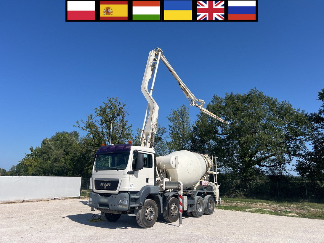 MAN TGS 32.400 8x4 Concrete Mixer Pump truck / 426 MTH !!! / 18 meters - Avtomešalec: slika 1 MAN TGS 32.400 8x4 Concrete Mixer Pump truck / 426 MTH !!! / 18 meters - Avtomešalec: slika 1