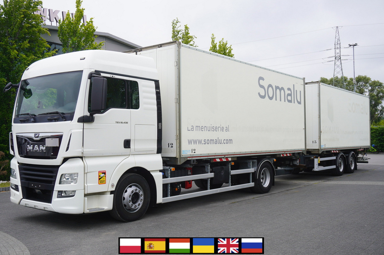 MAN TGX 18.430 / 18 EPAL box / Fruehauf 18 EPAL box trailer / 2021 - Tovornjak zabojnik: slika 1 MAN TGX 18.430 / 18 EPAL box / Fruehauf 18 EPAL box trailer / 2021 - Tovornjak zabojnik: slika 1