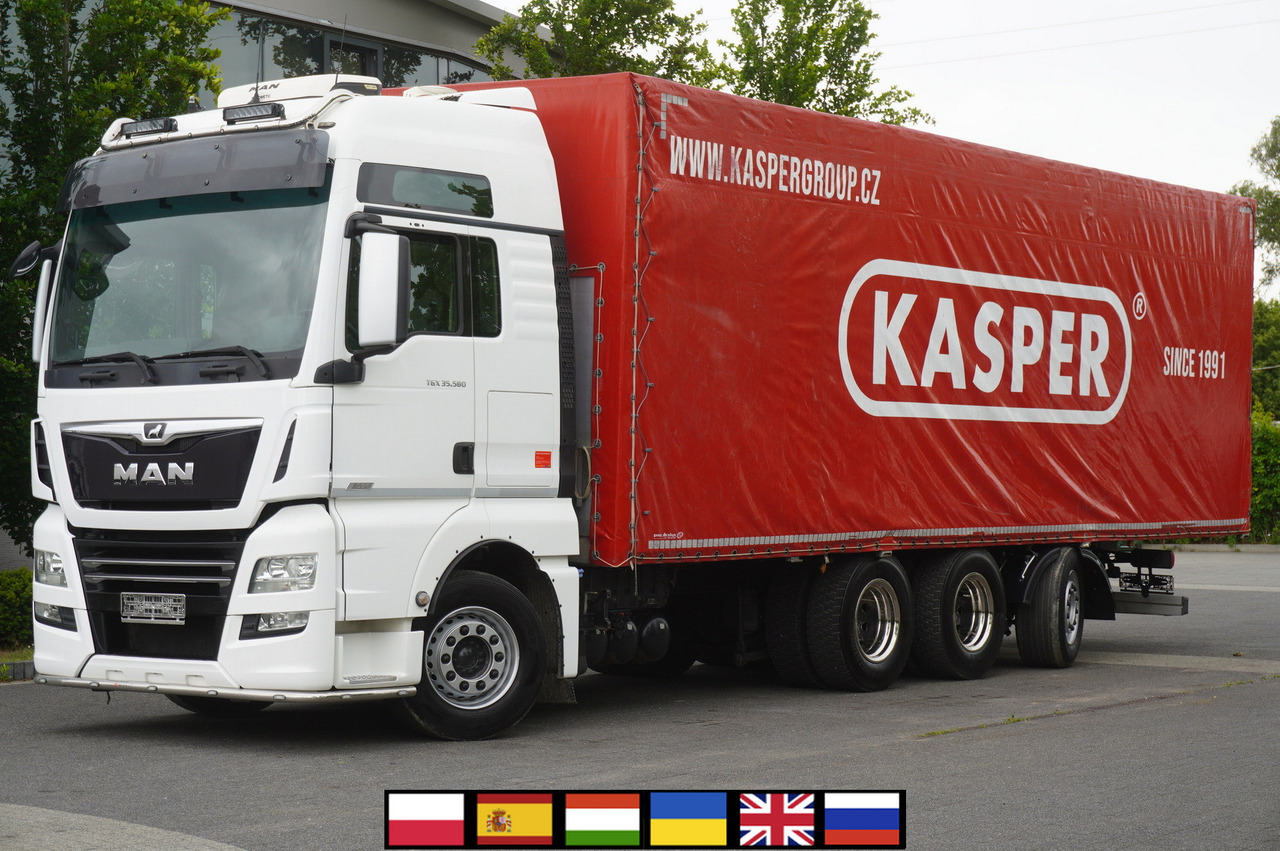 MAN TGX 35.580 E6 8x4 /4 / 23 EPAL tarp superstructure / 4th axle steered - Tovornjak s ponjavo: slika 1 MAN TGX 35.580 E6 8x4 /4 / 23 EPAL tarp superstructure / 4th axle steered - Tovornjak s ponjavo: slika 1