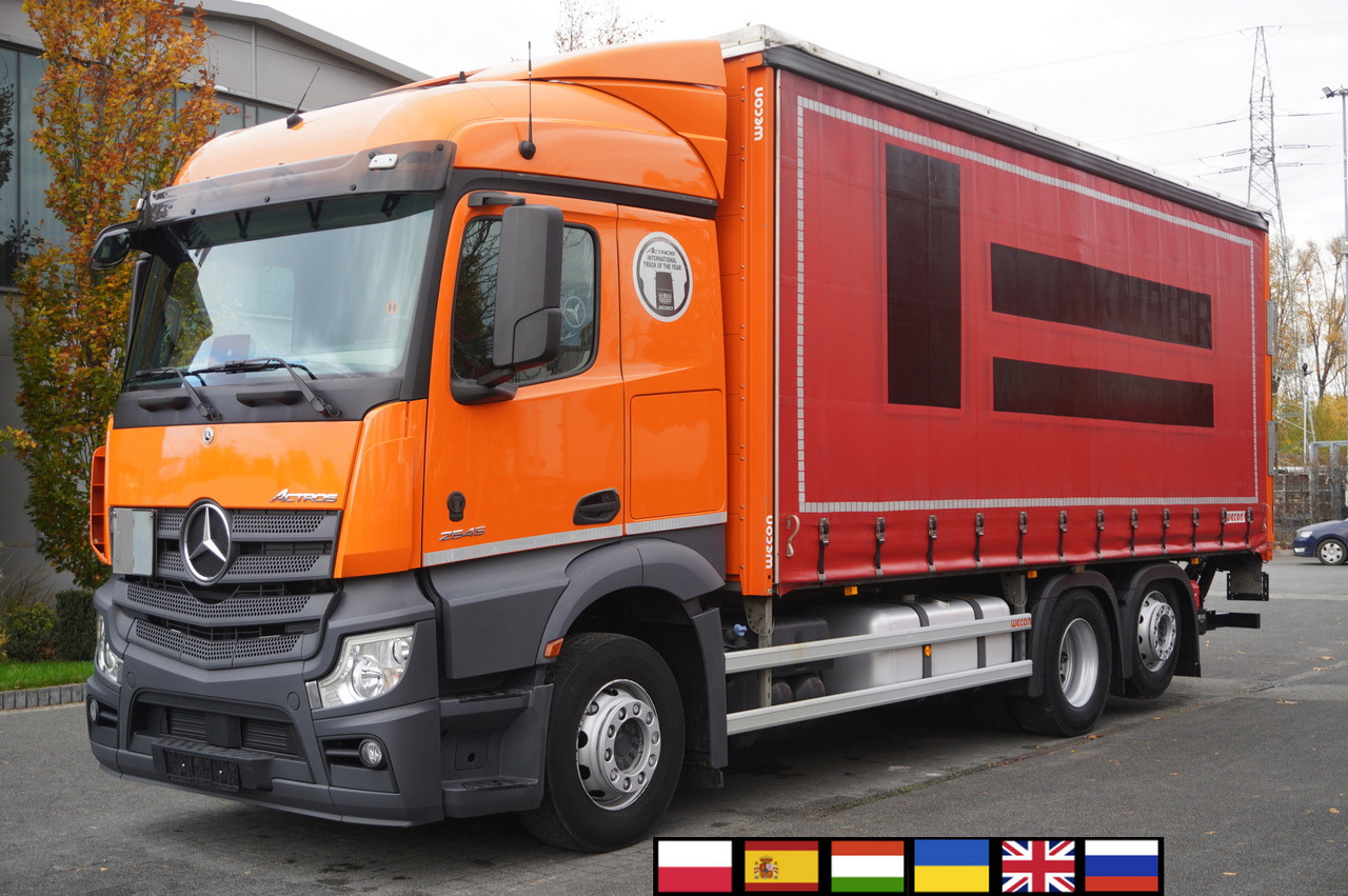 MERCEDES-BENZ Actros 2545 6×2 MP5 / FULL ADR / Curtainsider 17 EPAL - Tovornjak s ponjavo: slika 1 MERCEDES-BENZ Actros 2545 6×2 MP5 / FULL ADR / Curtainsider 17 EPAL - Tovornjak s ponjavo: slika 1