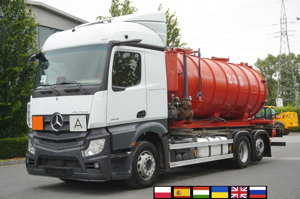 MERCEDES-BENZ Actros 2545 6 × 2 MP5 / NEW septic barrel 13000 L - Tovornjak cisterna: slika 1 MERCEDES-BENZ Actros 2545 6 × 2 MP5 / NEW septic barrel 13000 L - Tovornjak cisterna: slika 1