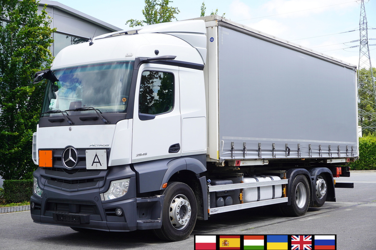 MERCEDES-BENZ Mercedes-Benz Actros 2545 6×2 MP5 / ADR AT / Curtainsider 18 EPAL - Kontejnerski tovornjak/ Tovornjak z zamenljivim tovoriščem: slika 1 MERCEDES-BENZ Mercedes-Benz Actros 2545 6×2 MP5 / ADR AT / Curtainsider 18 EPAL - Kontejnerski tovornjak/ Tovornjak z zamenljivim tovoriščem: slika 1