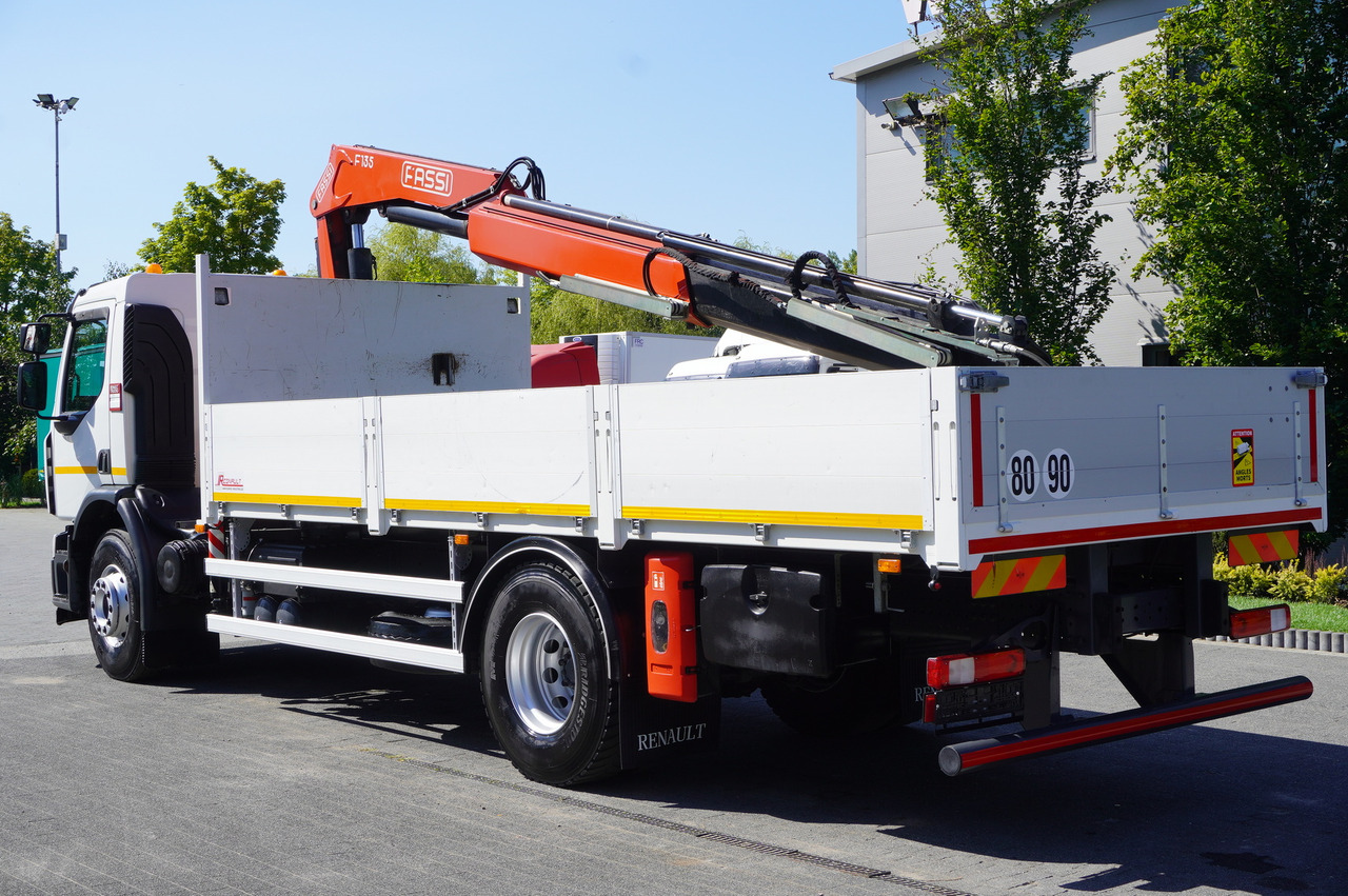 RENAULT C280 DTI 8 / FASSI crane 5.6 T / range 8 m / Flatbed 15 EPAL - Tovornjak s kesonom, Tovornjak z dvigalom: slika 2 RENAULT C280 DTI 8 / FASSI crane 5.6 T / range 8 m / Flatbed 15 EPAL - Tovornjak s kesonom, Tovornjak z dvigalom: slika 2