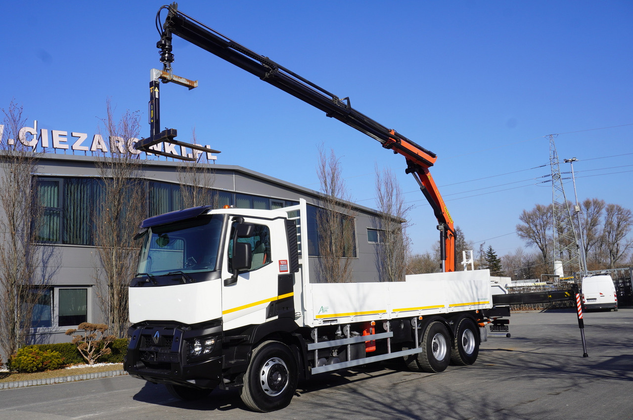 RENAULT C380 / 6x4 / HDS Palfinger PK 18002-EH 6000 kg - Tovornjak s kesonom, Tovornjak z dvigalom: slika 1 RENAULT C380 / 6x4 / HDS Palfinger PK 18002-EH 6000 kg - Tovornjak s kesonom, Tovornjak z dvigalom: slika 1