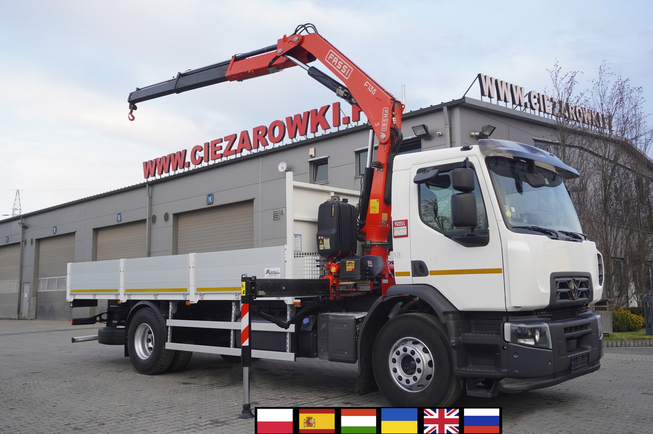 Renault C320 P4x2 E6 / Fassi 5.6 t / Range 8 m / Platform 15 EPAL - Tovornjak s kesonom, Tovornjak z dvigalom: slika 1 Renault C320 P4x2 E6 / Fassi 5.6 t / Range 8 m / Platform 15 EPAL - Tovornjak s kesonom, Tovornjak z dvigalom: slika 1