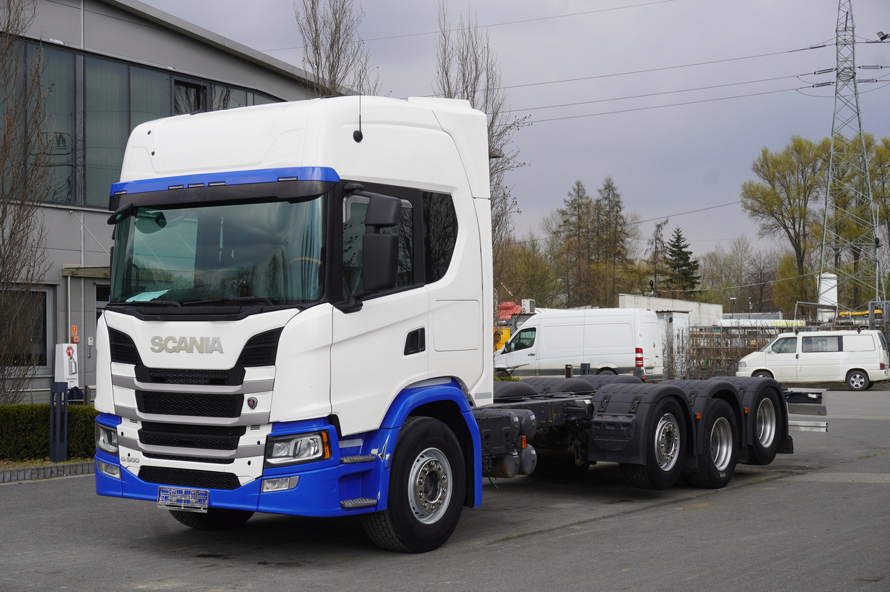 SCANIA G500 8x2 / 2nd axis steered / Chassis 8.35 m / 2021 - Tovornjak-šasija: slika 1 SCANIA G500 8x2 / 2nd axis steered / Chassis 8.35 m / 2021 - Tovornjak-šasija: slika 1