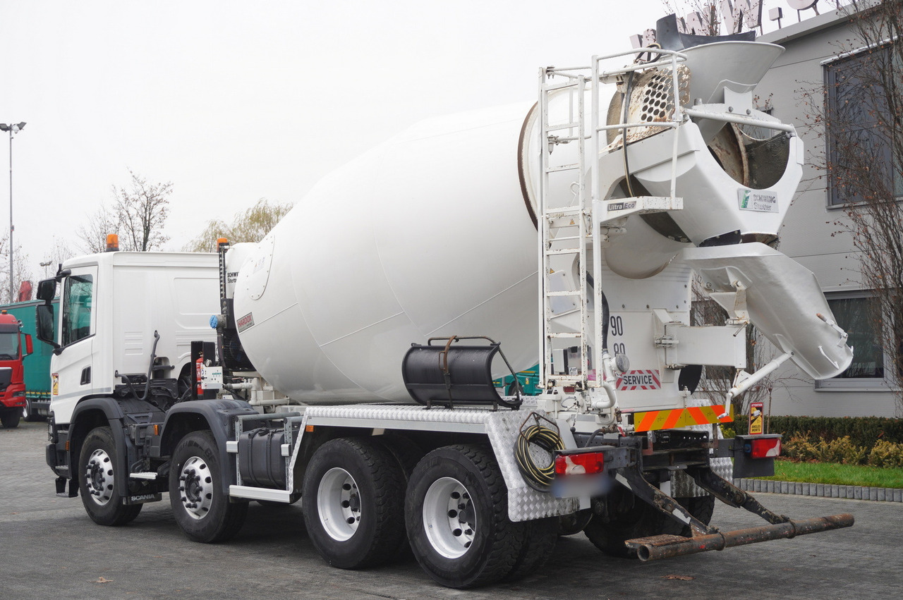 SCANIA P410 XT 8x4 / 80 tho. km!!! / SCHWING-STATTER AM 9 FHC 9 m3 concrete mixer - Avtomešalec: slika 4 SCANIA P410 XT 8x4 / 80 tho. km!!! / SCHWING-STATTER AM 9 FHC 9 m3 concrete mixer - Avtomešalec: slika 4