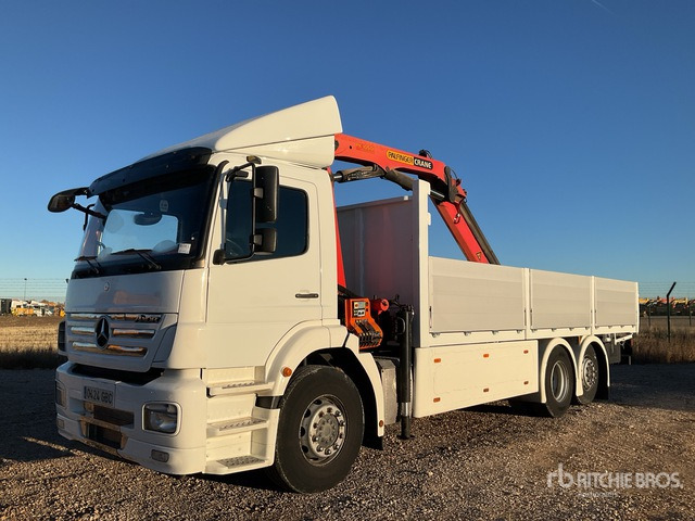 2008 Mercedes-Benz 2533L 2007 Palfinger PK10501 Articula ... Flatbed Truck with Crane - Tovornjak s kesonom, Tovornjak z dvigalom: slika 1 2008 Mercedes-Benz 2533L 2007 Palfinger PK10501 Articula ... Flatbed Truck with Crane - Tovornjak s kesonom, Tovornjak z dvigalom: slika 1