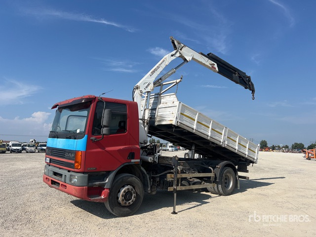 1997 DAF 65 ATI 240 Palfinger P10200L on 4x2 Dump Truck with Crane - Mulčer: slika 2 1997 DAF 65 ATI 240 Palfinger P10200L on 4x2 Dump Truck with Crane - Mulčer: slika 2