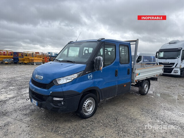 2015 Iveco Daily 33-110 Crew Cab (Inoperable) Flatbed Truck - Tovornjak s kesonom: slika 1 2015 Iveco Daily 33-110 Crew Cab (Inoperable) Flatbed Truck - Tovornjak s kesonom: slika 1