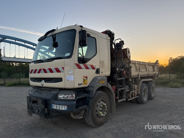 2006 Renault Kerax 2006 HMF on 6x4 Camion Bi-Benne ... Dump Truck with Crane - Tovornjak prekucnik, Tovornjak z dvigalom: slika 1 2006 Renault Kerax 2006 HMF on 6x4 Camion Bi-Benne ... Dump Truck with Crane - Tovornjak prekucnik, Tovornjak z dvigalom: slika 1