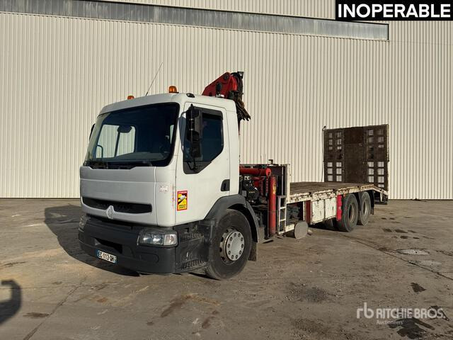 2006 Renault Premium 2006 Palfinger PK23500 on 6x2 C ... Flatbed Truck with Crane - Tovornjak s kesonom, Tovornjak z dvigalom: slika 1 2006 Renault Premium 2006 Palfinger PK23500 on 6x2 C ... Flatbed Truck with Crane - Tovornjak s kesonom, Tovornjak z dvigalom: slika 1