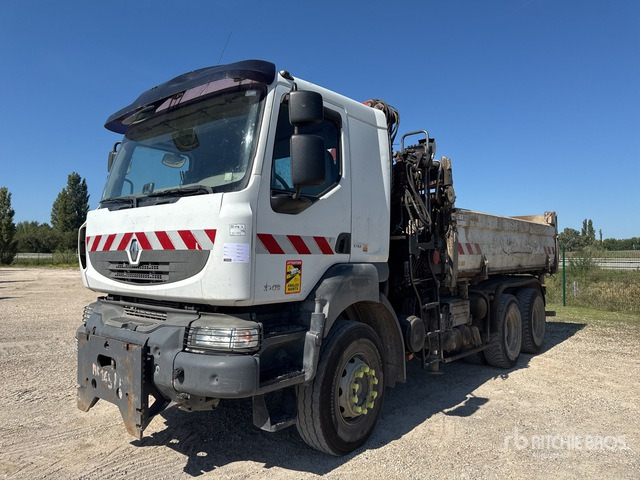 2007 Renault Kerax HMF 1250 k2 on 6x4 Camion Bi-Be ... Dump Truck with Crane - Tovornjak prekucnik, Tovornjak z dvigalom: slika 1 2007 Renault Kerax HMF 1250 k2 on 6x4 Camion Bi-Be ... Dump Truck with Crane - Tovornjak prekucnik, Tovornjak z dvigalom: slika 1