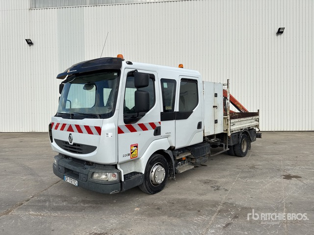 2008 Renault Midlum 220DXi 2008 Palfinger PK2700A on 4x2 C ... Flatbed Truck with Crane - Tovornjak s kesonom, Tovornjak z dvigalom: slika 1 2008 Renault Midlum 220DXi 2008 Palfinger PK2700A on 4x2 C ... Flatbed Truck with Crane - Tovornjak s kesonom, Tovornjak z dvigalom: slika 1