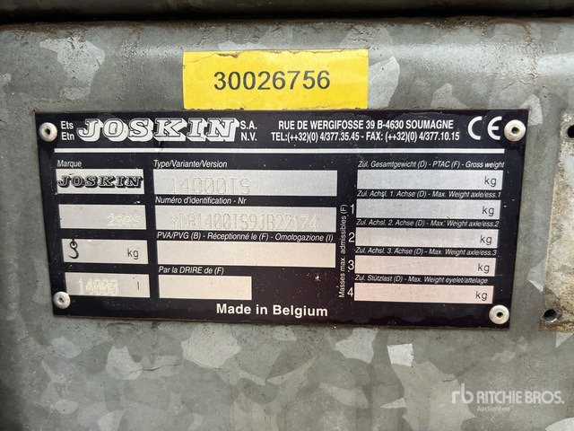 2009 Joskin 14000TS 6 m Liquid T/A Tonne A Lisier 2 ... Liquid Manure Spreader - Trosilnik gnoja: slika 3 2009 Joskin 14000TS 6 m Liquid T/A Tonne A Lisier 2 ... Liquid Manure Spreader - Trosilnik gnoja: slika 3