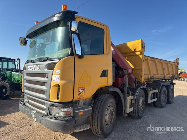 2009 Scania G420 2008 HMF 1720K2 3610 kg Articul ... Dump Truck with Crane - Tovornjak prekucnik, Tovornjak z dvigalom: slika 2 2009 Scania G420 2008 HMF 1720K2 3610 kg Articul ... Dump Truck with Crane - Tovornjak prekucnik, Tovornjak z dvigalom: slika 2