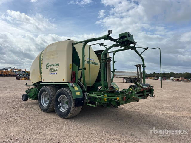 2012 Krone Comprima CV150XC Presse Enrubanneuse 2 Essieux T/A Round Baler - Balirka za okrogle bale: slika 4 2012 Krone Comprima CV150XC Presse Enrubanneuse 2 Essieux T/A Round Baler - Balirka za okrogle bale: slika 4