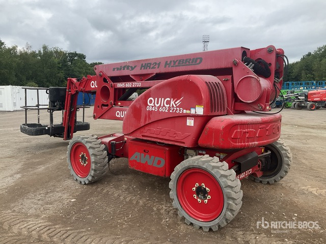 2017 Nifty HR21 4WD Hybrid Articulating Boom Lift - Zglobna dvižna ploščad: slika 3 2017 Nifty HR21 4WD Hybrid Articulating Boom Lift - Zglobna dvižna ploščad: slika 3