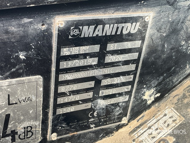 2019 Manitou MT1335 Telehandler - Teleskopski viličar: slika 1 2019 Manitou MT1335 Telehandler - Teleskopski viličar: slika 1