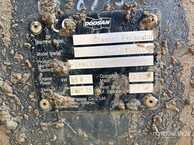 2021 Doosan DX140LC-5 Tracked Excavator - Bager goseničar: slika 1 2021 Doosan DX140LC-5 Tracked Excavator - Bager goseničar: slika 1