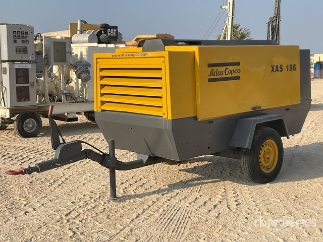 2011 Atlas Copco XAS186DD Mobile Air Compressor - Zračni kompresor: slika 1 2011 Atlas Copco XAS186DD Mobile Air Compressor - Zračni kompresor: slika 1