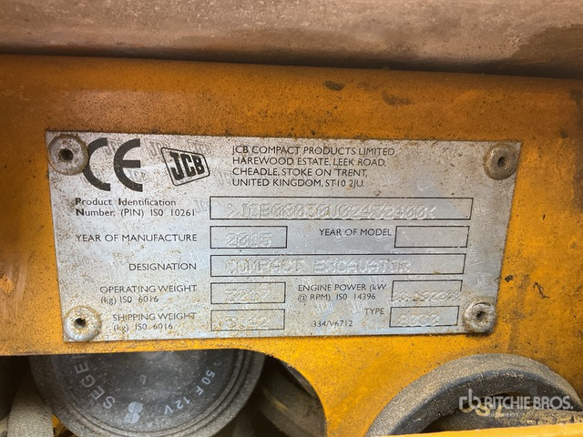 2016 JCB 8030 - Mini bager: slika 1 2016 JCB 8030 - Mini bager: slika 1