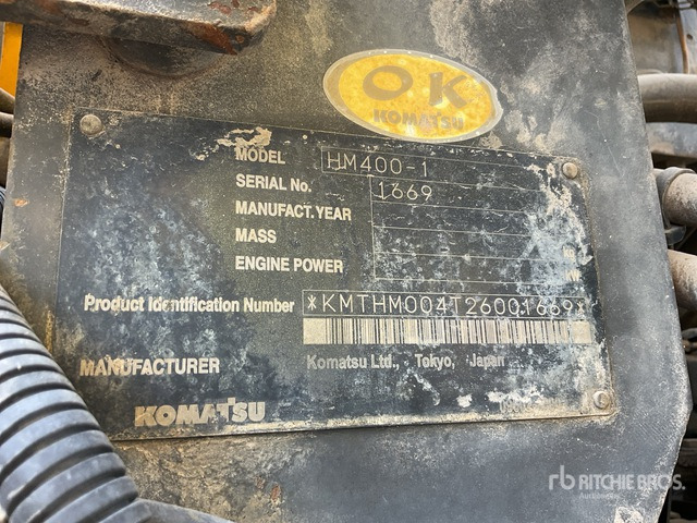 Komatsu HM400-1 Articulated Dump Truck - Zglobni demper: slika 1 Komatsu HM400-1 Articulated Dump Truck - Zglobni demper: slika 1