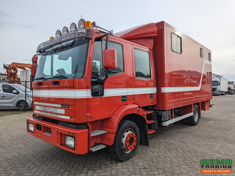 Iveco Tector ML120E24D 4x2 Euro3 DubbelCabine - Paardenwagen 3-Paards - Kleedruimte - Hydraulische klep- TOP! - Tovornjak za prevoz konj: slika 2 Iveco Tector ML120E24D 4x2 Euro3 DubbelCabine - Paardenwagen 3-Paards - Kleedruimte - Hydraulische klep- TOP! - Tovornjak za prevoz konj: slika 2