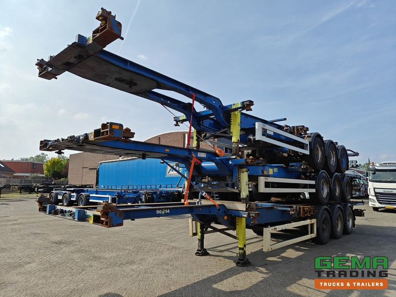 Krone SDC 27 3-assen BPW - DrumBrakes - 4700KG - 2x 20FT 1x 30FT 1x40FT - Package of 3 - NL kentekens - Kontejnerska polprikolica/ Polprikolica z zamenljivim tovoriščem: slika 1 Krone SDC 27 3-assen BPW - DrumBrakes - 4700KG - 2x 20FT 1x 30FT 1x40FT - Package of 3 - NL kentekens - Kontejnerska polprikolica/ Polprikolica z zamenljivim tovoriščem: slika 1