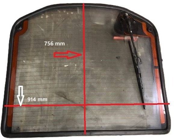 Back window for Linde - Okno in deli za Oprema za rokovanje z materiali: slika 1 Back window for Linde - Okno in deli za Oprema za rokovanje z materiali: slika 1