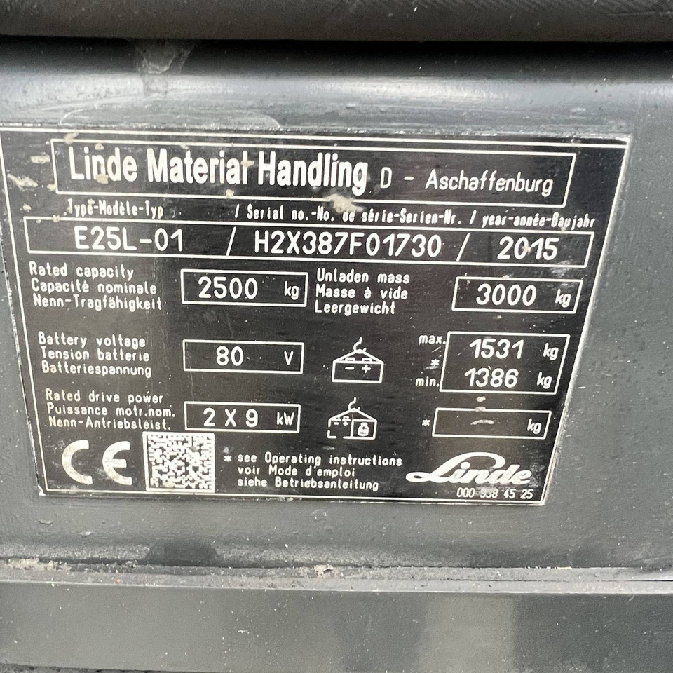 Linde E25L (387) lizing Linde E25L (387): slika 19