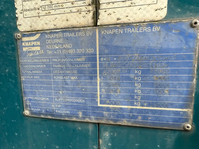 Knapen Trailers K100 92m3 Cargo Floor 10MM BPW - Tovorna pohodna polprikolica: slika 5 Knapen Trailers K100 92m3 Cargo Floor 10MM BPW - Tovorna pohodna polprikolica: slika 5