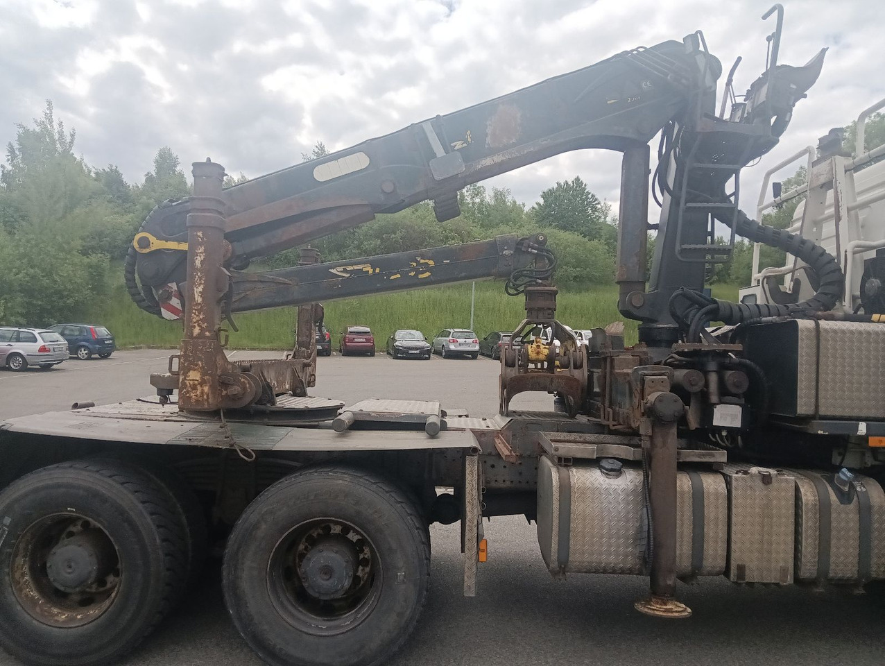 Palfinger EPSILON E250L82 Langholzkran+GLOGGER Aufbau+Anhä - Tovornjak za prevoz lesa, Tovornjak z dvigalom: slika 1 Palfinger EPSILON E250L82 Langholzkran+GLOGGER Aufbau+Anhä - Tovornjak za prevoz lesa, Tovornjak z dvigalom: slika 1