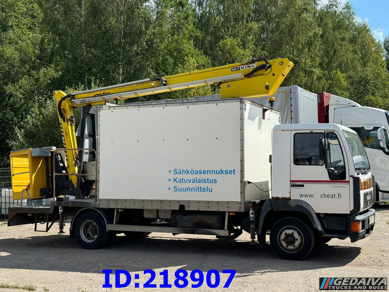 MAN LE 220C + Sky King 179TV - Dvižna ploščad montirana na tovornjak: slika 4 MAN LE 220C + Sky King 179TV - Dvižna ploščad montirana na tovornjak: slika 4