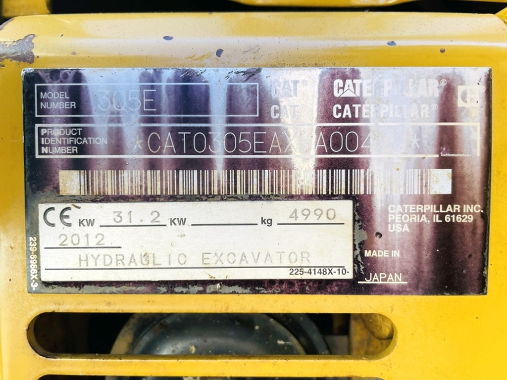Caterpillar 305E CR (4086) - Mini bager: slika 4 Caterpillar 305E CR (4086) - Mini bager: slika 4