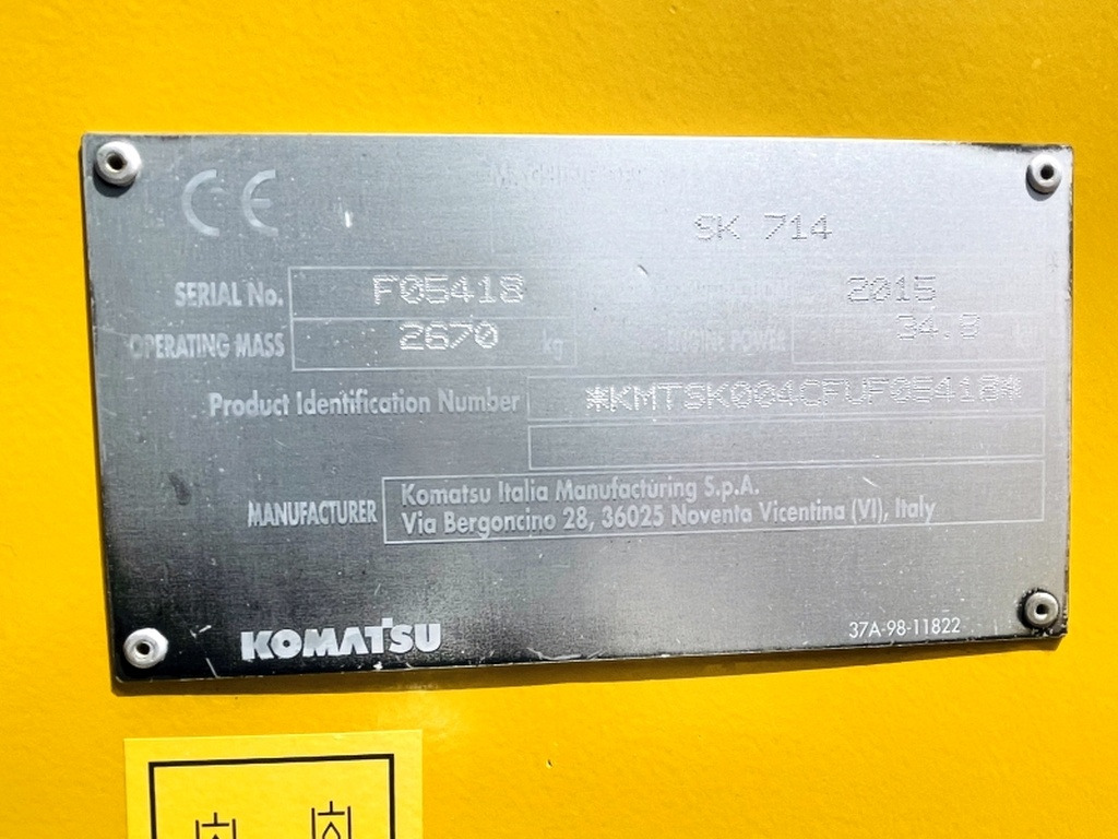 Komatsu SK714 (4012) - Mini nakladalec: slika 3 Komatsu SK714 (4012) - Mini nakladalec: slika 3