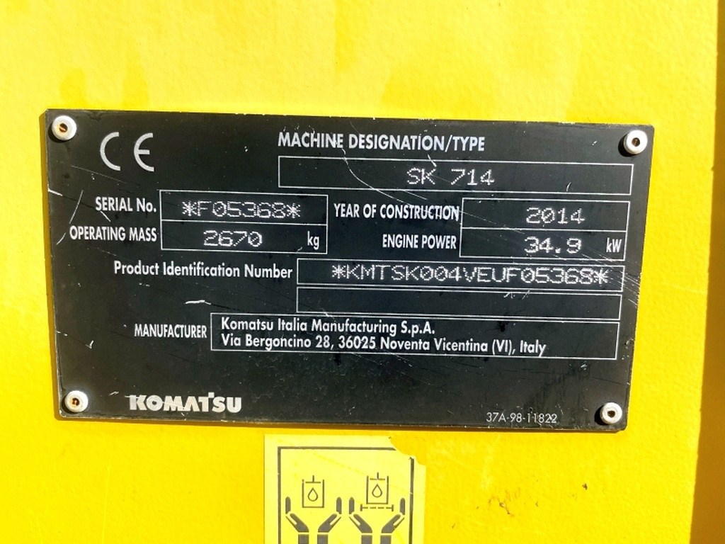Komatsu SK714 (4077) - Mini nakladalec: slika 3 Komatsu SK714 (4077) - Mini nakladalec: slika 3