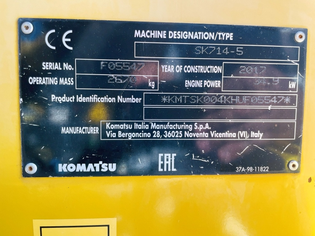 Komatsu SK714-5 (4066) - Mini nakladalec: slika 3 Komatsu SK714-5 (4066) - Mini nakladalec: slika 3