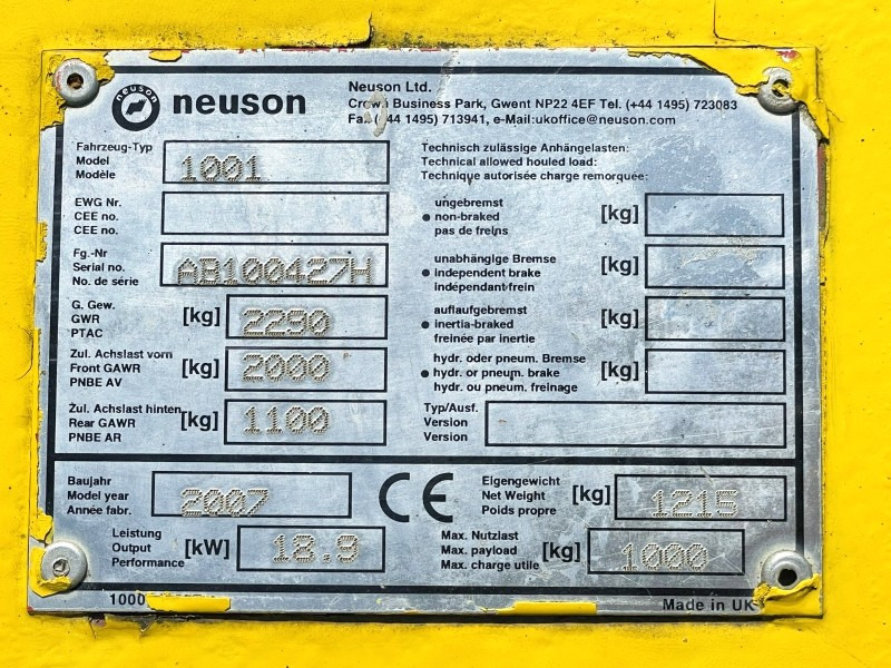 Neuson 1001 (3631) - Mini demper: slika 3 Neuson 1001 (3631) - Mini demper: slika 3