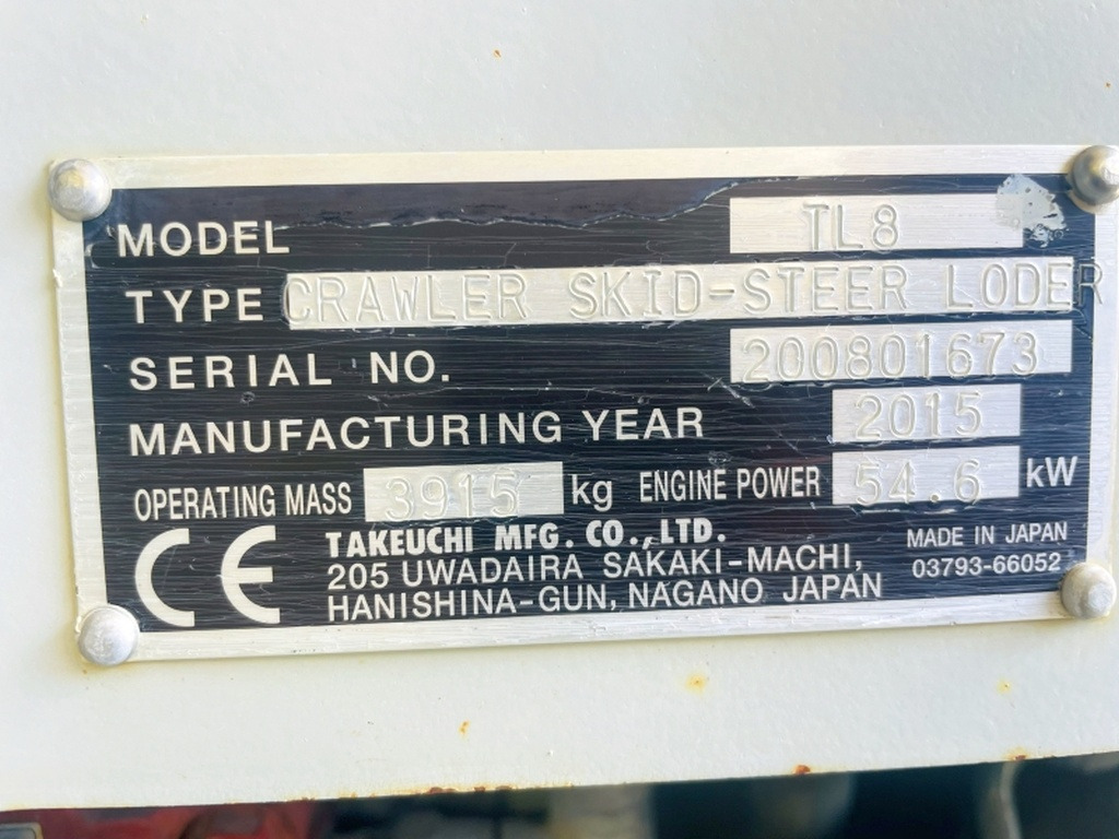 Takeuchi TL8 (4031) - Mini nakladalec: slika 3 Takeuchi TL8 (4031) - Mini nakladalec: slika 3