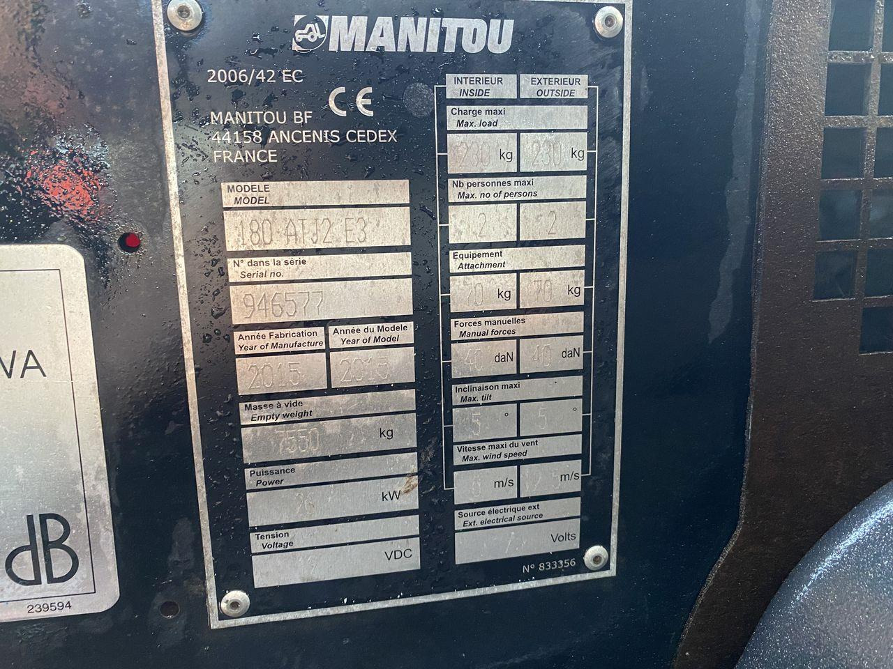 Zglobna dvižna ploščad Manitou 180ATJ 2 RC: slika 10