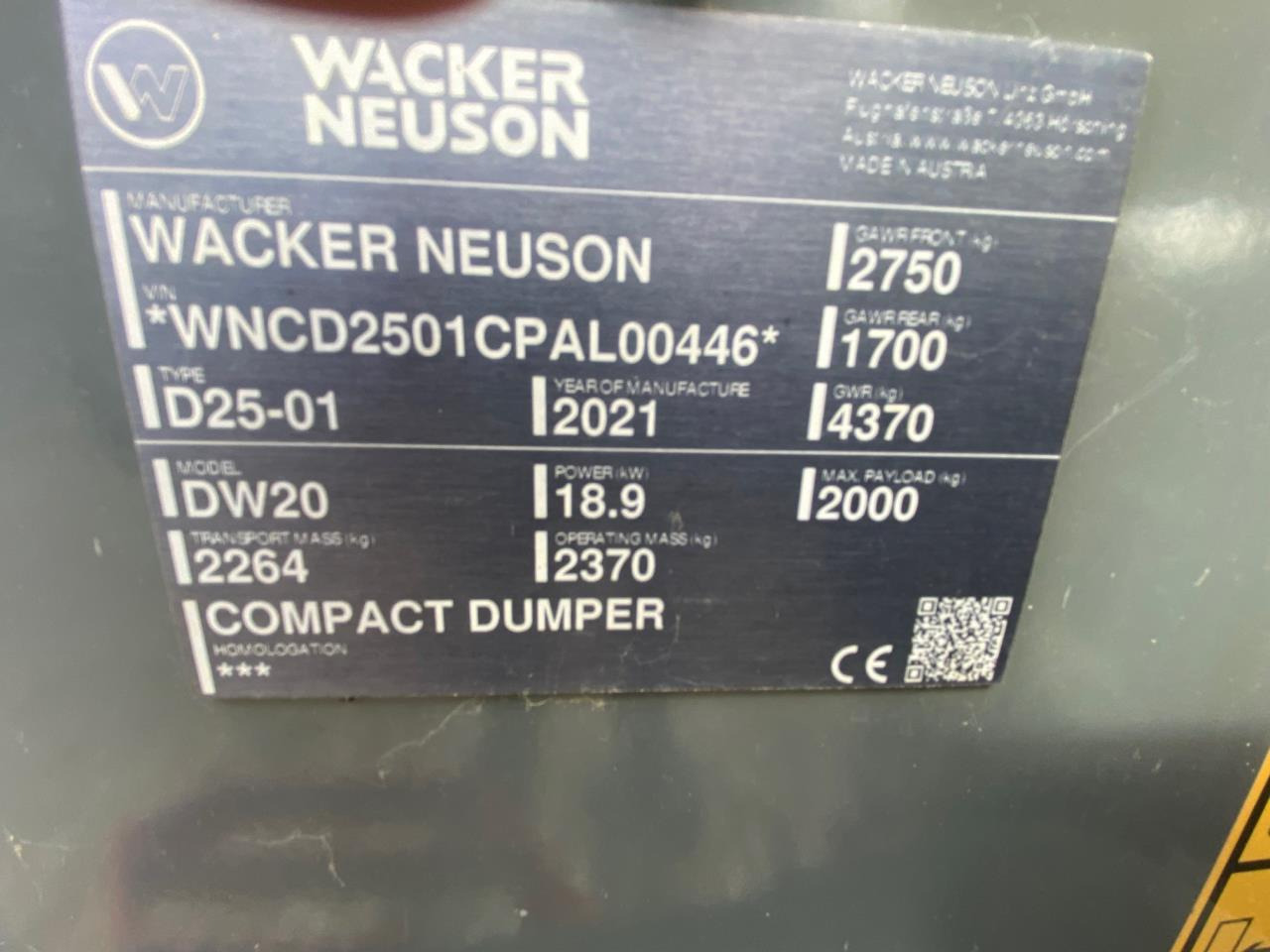 Wacker Neuson DW20 - Mini demper: slika 5 Wacker Neuson DW20 - Mini demper: slika 5