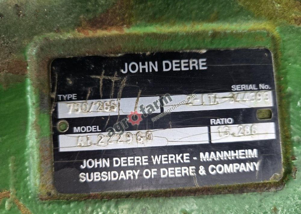 Przedni most John Deere 6155M, Dana 750/265 - Transmission: slika 2 Przedni most John Deere 6155M, Dana 750/265 - Transmission: slika 2