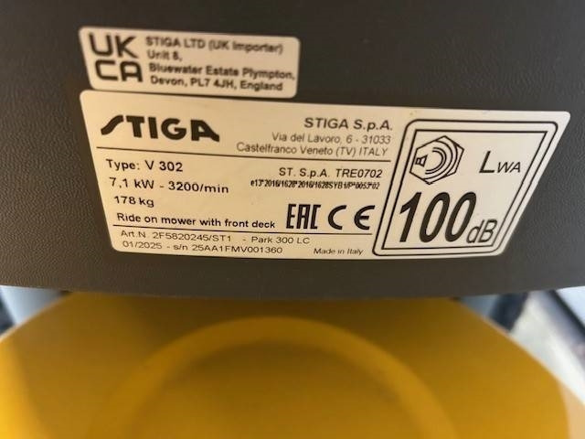 Stiga Park 300 lc Frontmaaier - Vrtna kosilnica: slika 4 Stiga Park 300 lc Frontmaaier - Vrtna kosilnica: slika 4